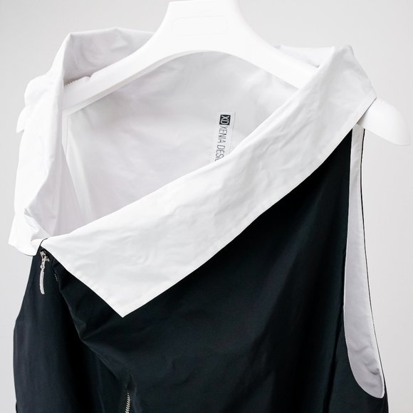 Xenia Designs Asymmetric Zip Vest/Dress - Picture 3 of 10